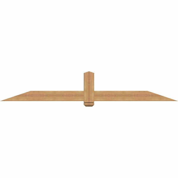 Ekena Millwork Eugene Smooth Timber Gable Bracket, Western Red Cedar, 96"W x 16"H x 5 1/2"D x 5 1/2"F, 4/12 Pitch GBW096X16X0606EUG00SWR - main